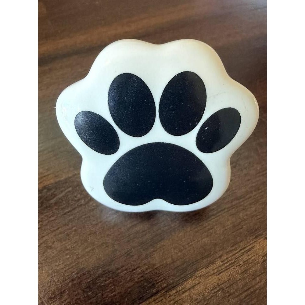 Authentic Nora Fleming Its Paw-ty Time Paw Print Ceramic Mini